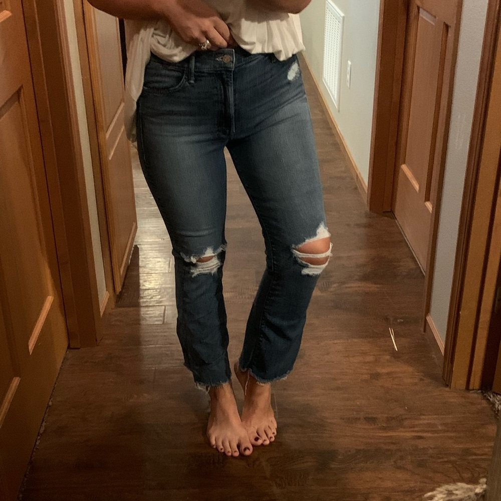 Mother Hustler Ankle Jeans